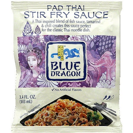 Blue Dragon Pad Thai Stir Fry Sauce, 3.4 fl oz, (Pack of ...