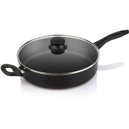 Mainstays 4 Quart Multi-Use Reinforced Non-Stick Jumbo Cooker with Glass (Best Saucepans For Induction Hob)