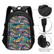 thumbnail image 3 of Disketp Colorful Carp Streamer Mochila de Viaje Estampada para Laptop con Puerto de Carga USB, Mochila Impermeable para Computadora – Regalo para Hombres y Mujeres, 3 of 7