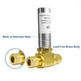 thumbnail image 3 of Chendee 1-Pack Water Hammer Arrestor,3/8" Od X3/8" Od Tee Stainless Steel Water Arrestor, 3 of 8