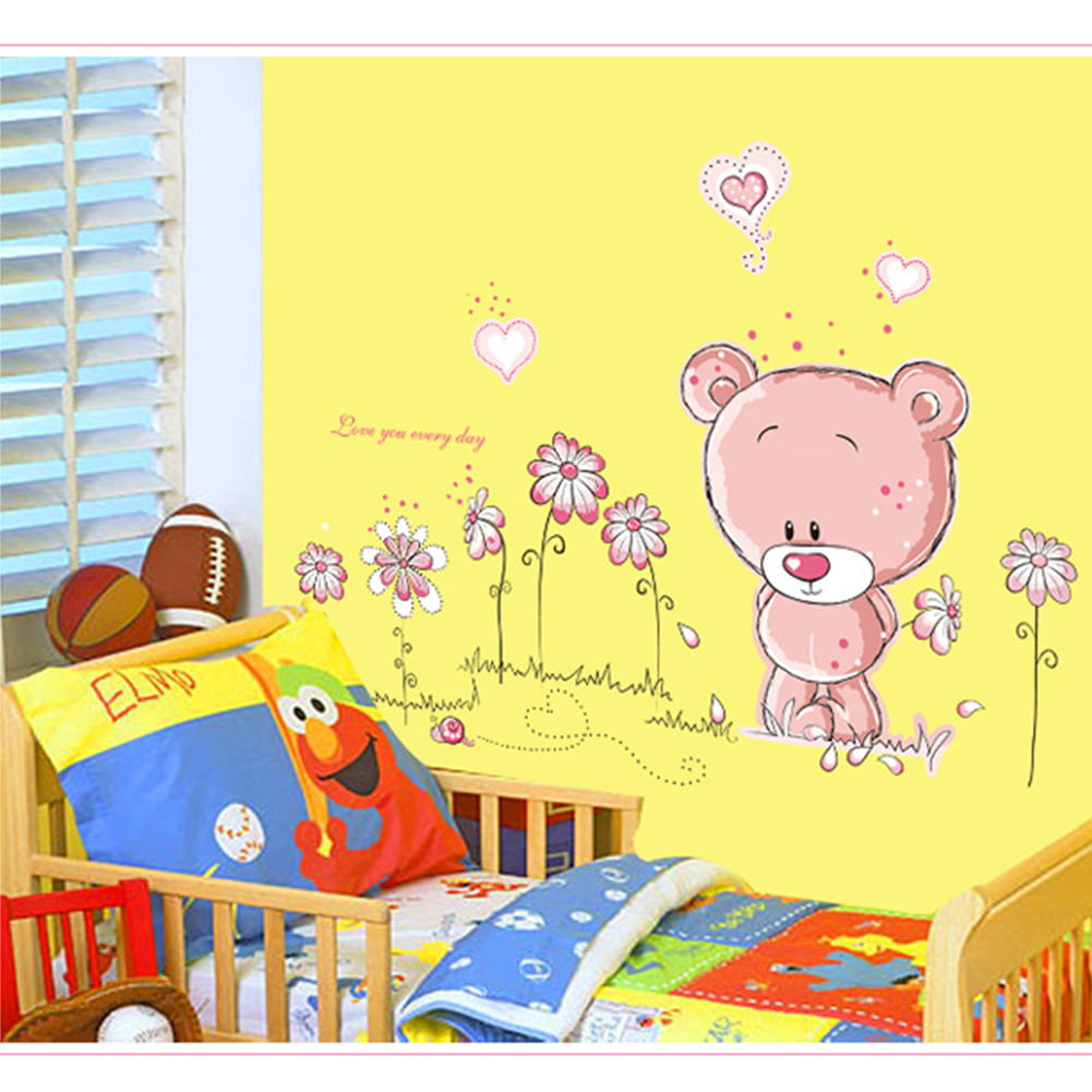 Details about   Cute Kids Cartoon Pink Bunny Bears Cartoon Picture Photo window roller blind
