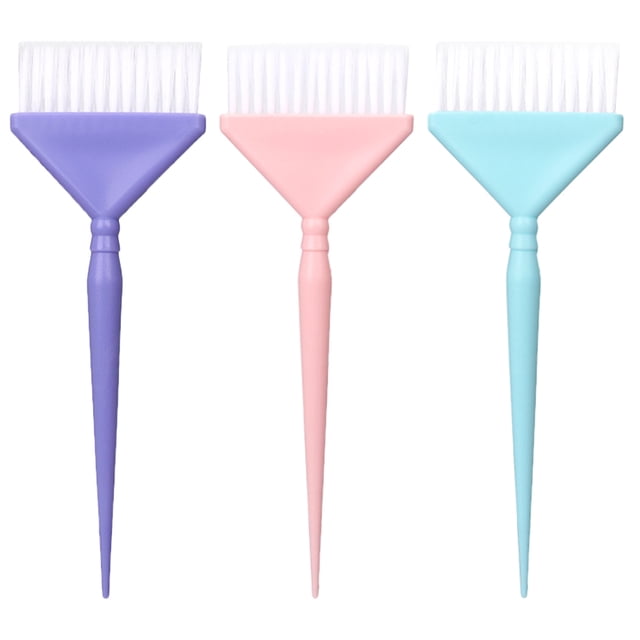 BRIGHTFUFU 3pcs Cepillo de tinte para el cabello Cepillo de tinte para el cabello pequeños Cepillos de aplicador de mezcla de tinte para el cabello
