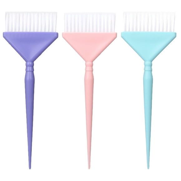 BRIGHTFUFU 3pcs Cepillo de tinte para el cabello Cepillo de tinte para el cabello pequeños Cepillos de aplicador de mezcla de tinte para el cabello