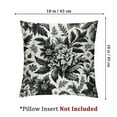 thumbnail image 4 of Beige and Black Floral Pillow Covers Brown Throw Pillow Covers Flower Outdoor Pillowscase Square Cushion Covers for Sofa Couch Bedroom Home Decor，Multi-Size, 4 of 7
