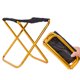 thumbnail image 4 of Taburete plegable Pesca al aire libre Aleación de aluminio 80kg Sillas Picnic Viajar Barbacoa Ligera Llevar Césped Asiento Sentado Herramienta Amarillo Inevent OD003547-02, 4 of 7