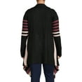 What's Next Women's and Women's Plus Striped Flyaway Cardigan Sweater