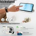 thumbnail image 2 of Dteck for iPhone 17 Pro Max Wallet Case with Card Holder, Shockproof PU Leather Flip Cover with RFID Blocking Protective Phone Case with 3 Card Slots Kickstand & Wrist Strap for Women and Men, E, 2 of 7