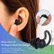 thumbnail image 3 of Earplugs (Black)Noise Canceling for Sleeping, 4 Pieces Silicone Ear Plugs, Noise Canceling Comfortable Earplugs for Snoring Swimming Concerts Studio, 3 of 4