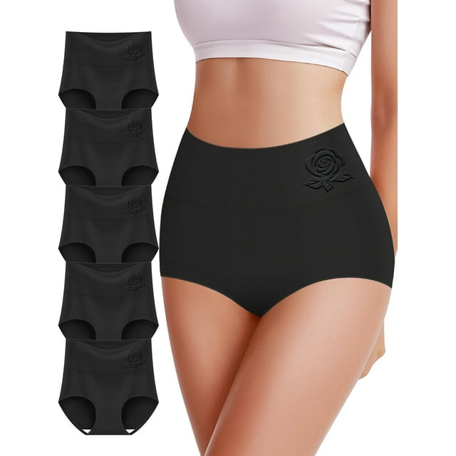 MEIYATING Culottes Taille Haute pour Femmes Contrôle du Ventre Culottes Post-Partum Multipack
