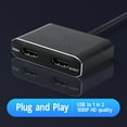 thumbnail image 4 of USB 3.0 To Dual HD Multimedia Interface Adapter, Aluminum Alloy Dual Monitors Adapter Smoothly Transmission 1920x1080P  For PC, 4 of 8