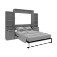 RoomAndLoft Brentwood Queen Contemporary Solid Wood Murphy Wall Bed and