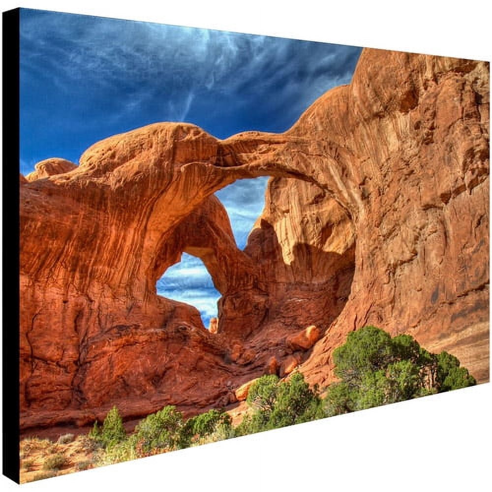 Trademark Fine Art "Double Arch" Canvas Art by Pierre Leclerc