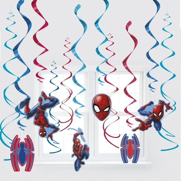 Spiderman Hanging Decorations, 12ct - Walmart.com - Walmart.com