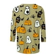 thumbnail image 5 of Enjoytime Plus Size Womens Clothing Halloween Printed 3/4 Sleeve Top Casual Round Neck Cute Blouses Gothic Graphic Loose Shirts, 5 of 5