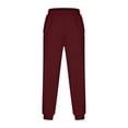 thumbnail image 5 of Lenago Sweatpants Plus Size Women,Unisex,Men with Pockets Stretch Ankle Pants Men's Pants Solid Color Drawstring Elastic Waist Pocket Pocket Pants Casual Outdoor Running Jogger Pants,Size S-3XL, 5 of 7