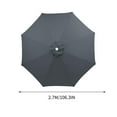 thumbnail image 3 of Kbndieu 8.8ft Beach Umbrella for Sand, Outdoor Portable Patio Umbrella Replacement Canopy for 8 Ribs on Clearance, 3 of 5