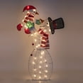 thumbnail image 1 of 42in 50L Design Accents Snowman Family Winter Christmas Holiday Outdoor Yard Decoration with Lights, 1 of 5