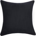 thumbnail image 2 of DADHOT Set of 2 Black Pillow Covers 20 x 20 inch Farmhouse Boho Decorative Throw Pillow Covers Linen Cushion Covers for Sofa Couch Décor, 2 of 6