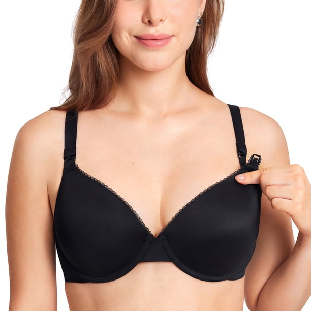 Sostén de Lactancia Gratlin 40C con Aros y Cobertura Completa Negro