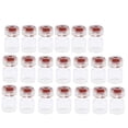 thumbnail image 1 of 2x20pcs Vílamas de suero estériles selladas vacías recipiente de botella Tapa roja 2 piezas, 1 of 8