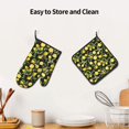 thumbnail image 6 of Gaeub Lemon Fruits Flowers Leaves Print Oven Mitts and Pot Holders Sets of 2,Heat Resistant Pad,Cooking Gloves, for Baking BBQ Home Decor, 6 of 7