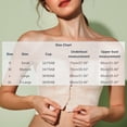 thumbnail image 3 of Strapless Bras for Women Push Up Lace Bustier Corset Front Button Bandeau Non Slip Soft Bra Beige XL, 3 of 7