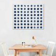 thumbnail image 3 of COMIO  Framed Canvas Print Wall Art Navy Blue White Geometric Dot Collage Abstract Shape Illustration Modern Art Decorative Nordic Multicolor for Living Room, Bedroom, Office - Natural, 3 of 5