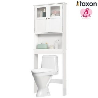 Mueble de lavabo de pie Denton BD113 (Blanco + Antracita) - Muebles de baño