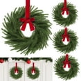 thumbnail image 2 of LYINGF 27cm Christmas Wreath Door Hanger for Indoor Decor - Festive Greenery Arrangement with Berry Accents, Traditional Holiday Welcome Sign for Entryways, 2 of 9