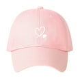thumbnail image 2 of WQNVRNR Heart Print Baseball Cap- Sun Hat Curved Bill Adjustable Snapback Men & Women Outdoor Headwear Pink Size Free Size, 2 of 2