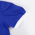 thumbnail image 4 of Amidoa Girls Summer Dresses A-Line Short Sleeve Dresses Print Kids Casual Sundress Blue Size 3T, 4 of 7