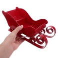 thumbnail image 5 of ETEREAUTY Plastic Christmas Sleigh Pendant Red Decorative Ornament for Festive Use 4Pcs, 5 of 8