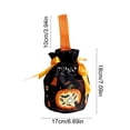 thumbnail image 3 of Qocolcyl Pumpkin Ghost Print Halloween Drawstring Candy Bag, Reusable Fabric Trick Or Treat Gift Pouch, Halloween Decor, Indoor Outdoor Party Favor Snack Storage Bag Holiday Goodie Carry Supplies, 3 of 6