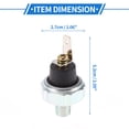 thumbnail image 4 of Unique Bargains Engine Oil Pressure Sensor Compatible for Honda for Acura 1991-1994 Durable Metal Plastic Black Silver Tone, 4 of 6