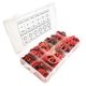 thumbnail image 1 of 600 Pcs Red Steel Paper Fiber Flat Washer Kit Insulation Gasket, 1 of 5