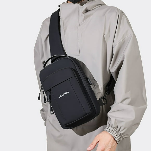 TopLLC Closet Organizers and Storage, Organization and Storage, Storage Bins Men's Multifunctional Chest Bag Messenger Bag Fashion Casual Shoulder Messenger Bag Tarpaulin Small Backpack Small Backpack