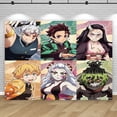 thumbnail image 3 of Fondo de fiesta de Demon Slayers, fondo de fotografía de cumpleaños para niños Kamado, pancarta colgante de pared decorativa de Tanjirou Nezuko, 3 of 5