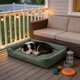 thumbnail image 1 of Cama rectangular impermeable y antideslizante para perros, suave y cómoda, para perros pequeños y gatos de menos de 25 kg, para interiores y exteriores, acogedora y cómoda, de tela., 1 of 6
