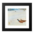 thumbnail image 2 of Hugo Baar 16x15 Black Modern Framed Museum Art Print Titled - Pheasants in a Winter Landscape, 2 of 5