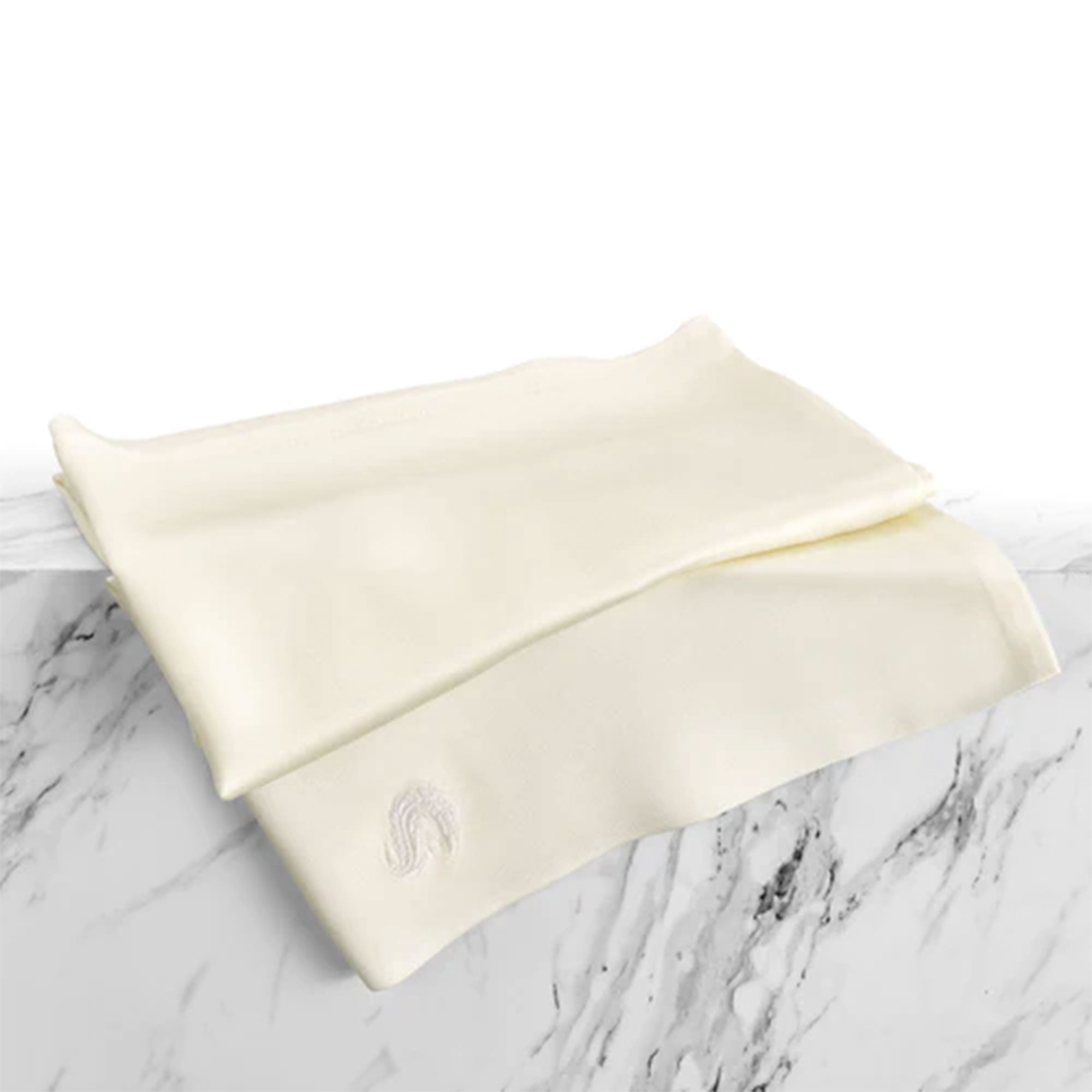 Sleepgram Queen Standard Size Breathable Cooling 6A Silk Pillowcase, White