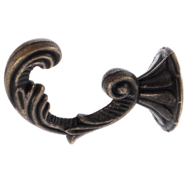4 ganchos de pared para abrigos y toallas, ganchos metálicos de estilo vintage.
