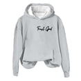 thumbnail image 3 of Prolriy Chandails à Capuchon pour Femmes, Sweat à Capuche Décontracté Imprimé Dieu Qui Écrit Encore pour Femmes Gris m, 3 of 4