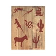 thumbnail image 2 of Desert Animals Stencil Lizard Snake Cactus Template Reusable 8.5 x 11 for Painting on Walls, Wood, Etc. By Stencilville, 2 of 2
