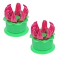 thumbnail image 4 of 2pcs Pastry Pie Steam Bun Dumpling Makers Mould Cooking Gadgets (Green), 4 of 9