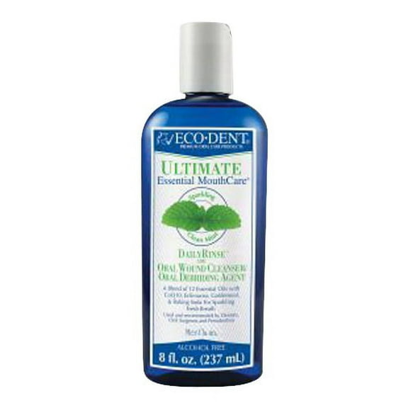 Eco Dent Daily Rinse Ultimate Essential Mouth Care, Sparkling Clean Mint - 8 oz, 6 Pack