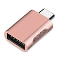 thumbnail image 2 of ZLight Type C to USB 3.0 Adapter Fast Charger Universal Alloy Multi-purpose High Efficient Card Reader Converter for Phone PC Rose Gold 1Set, 2 of 6