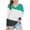 Mint Green, variant on T-Shirts for Kids V-Neck Long Sleeved Multi Color Block Thin Clothes Loose Sports Base Layer Tees Tops