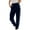 Dark Blue, variant on Buigttklop Pants for Women 2024 Women'S Elastic-Waist Drawstring Corduroy Pants with Solid Color Pocket