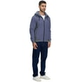thumbnail image 5 of NEIKU Mens Zipper Hoodie Casual Hooded Sweatshirt Fleece Jacket GreyBlue-XL, 5 of 5
