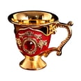 thumbnail image 2 of TidBay Belle Tasse à Thé Rétro Style Alliage de Zinc Décor de Tasse à Thé avec Strass pour la Maison, 2 of 8